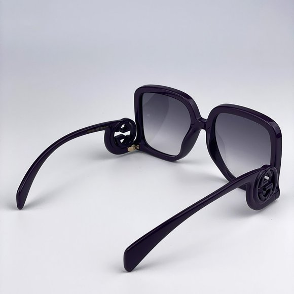 Gucci GG1326S 003 Sunglasses Violet Grey Gradient Oversized Square Women - Picture 9 of 14